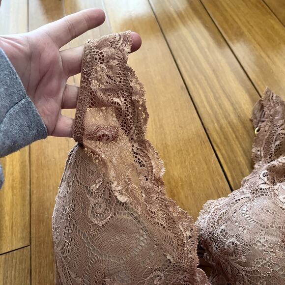 ThirdLove Dark Tan Lace Contour Plunge Bra Size 32F - Picture 3 of 7